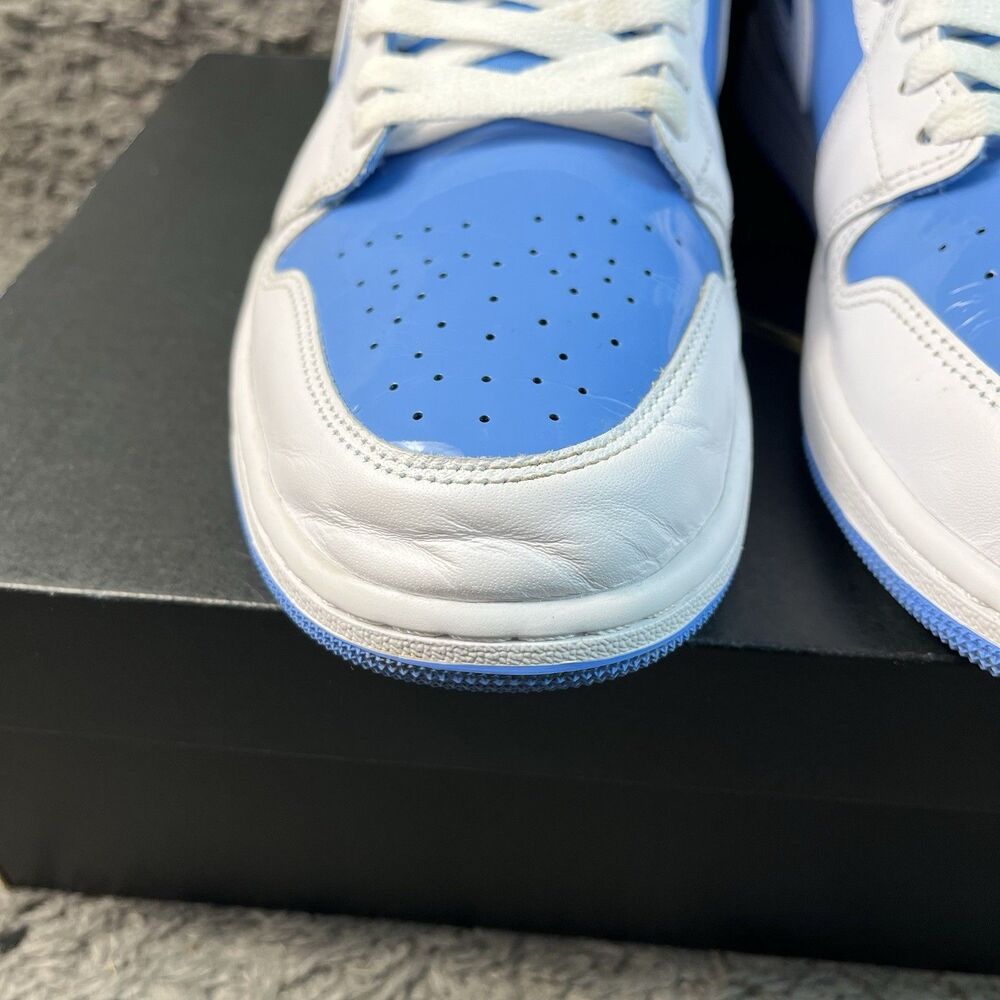 NIKE Air Jordan 1 Mid SE White/Legend Blue FZ2142 114 MEN'S SIZE 11.5 With Box - Picture 7 of 10